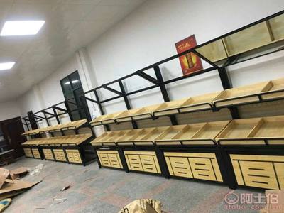 双层实木水果架 精致干果展示与商业设备优选