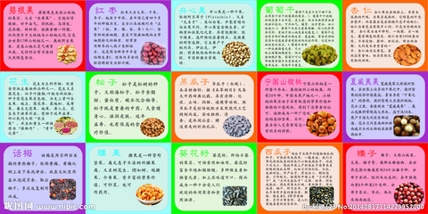 各类干果简介 营养丰富的天然零食